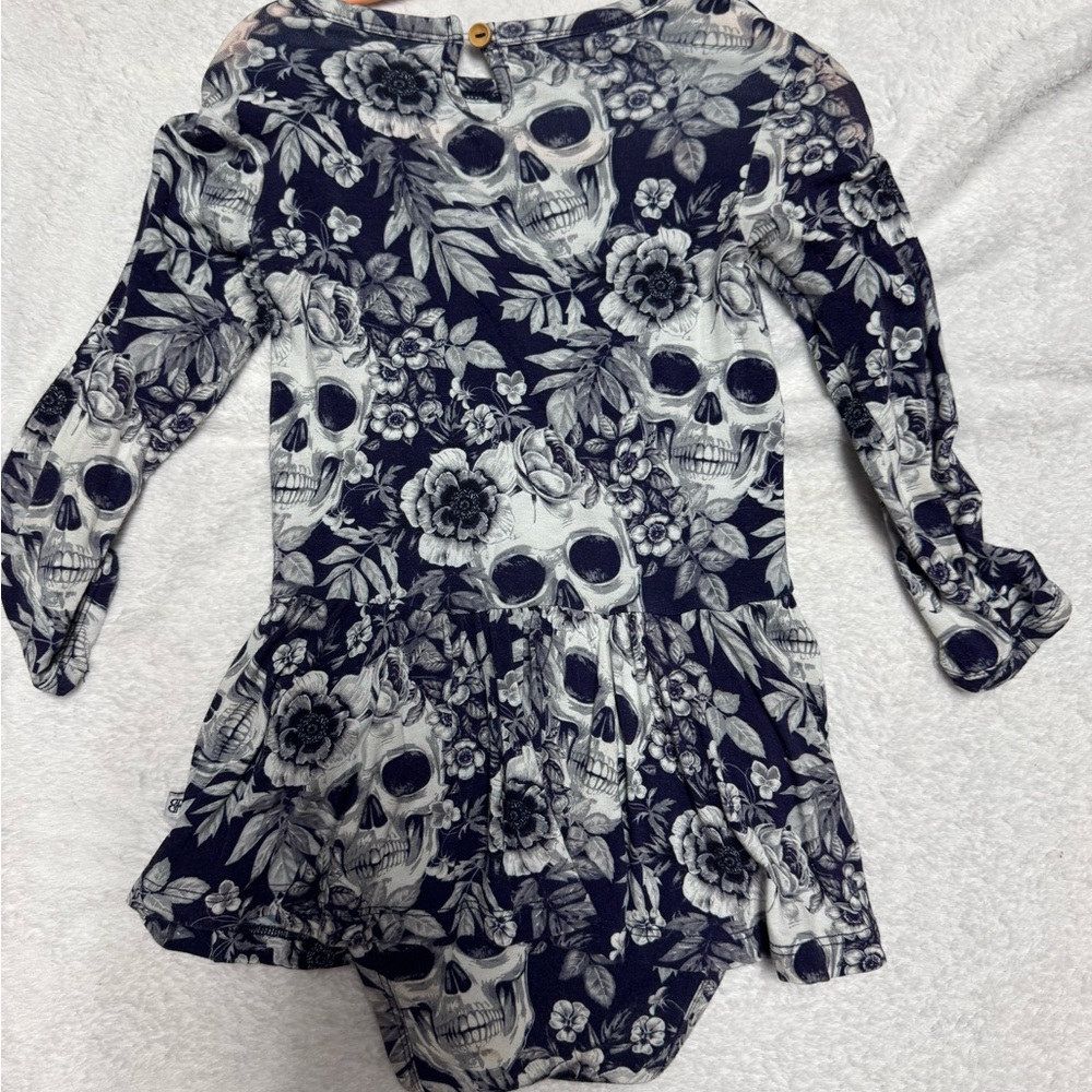 Bums & Roses Skull Ruffle Dress - Picture 4 of 4